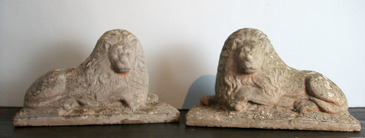 Pair of Stone Lions